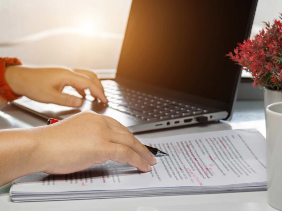 Proofreading or editing